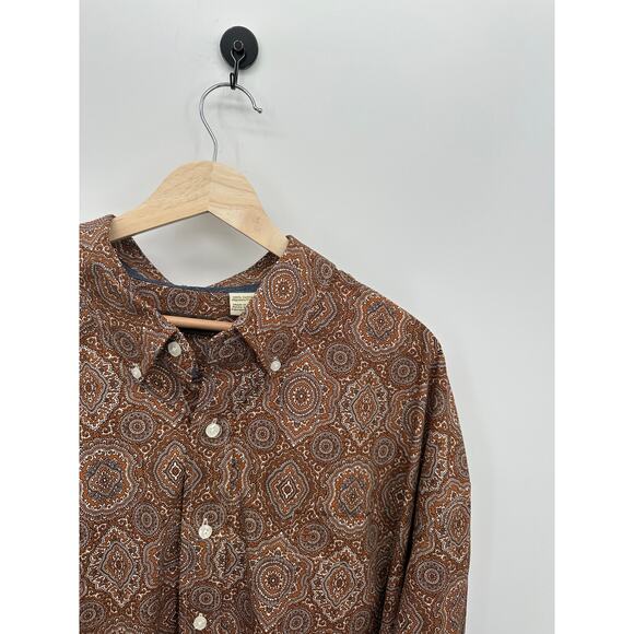 Stetson Shirt Mens Brown Cowspokes Work Roper Brown Button Down Size 3XL NWT - Picture 6 of 8